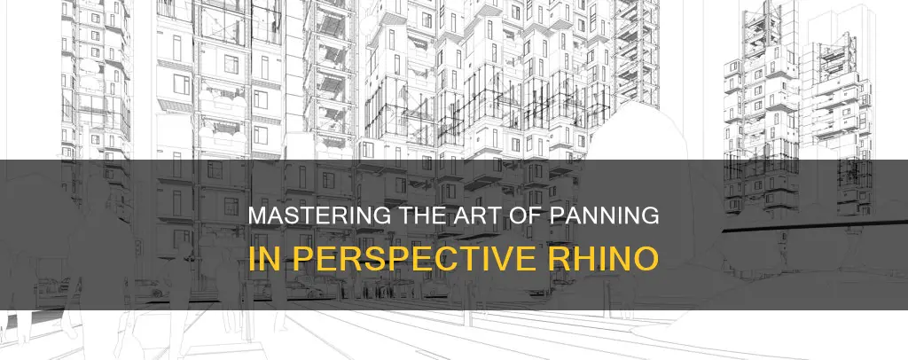 how to pan in perspective rhino