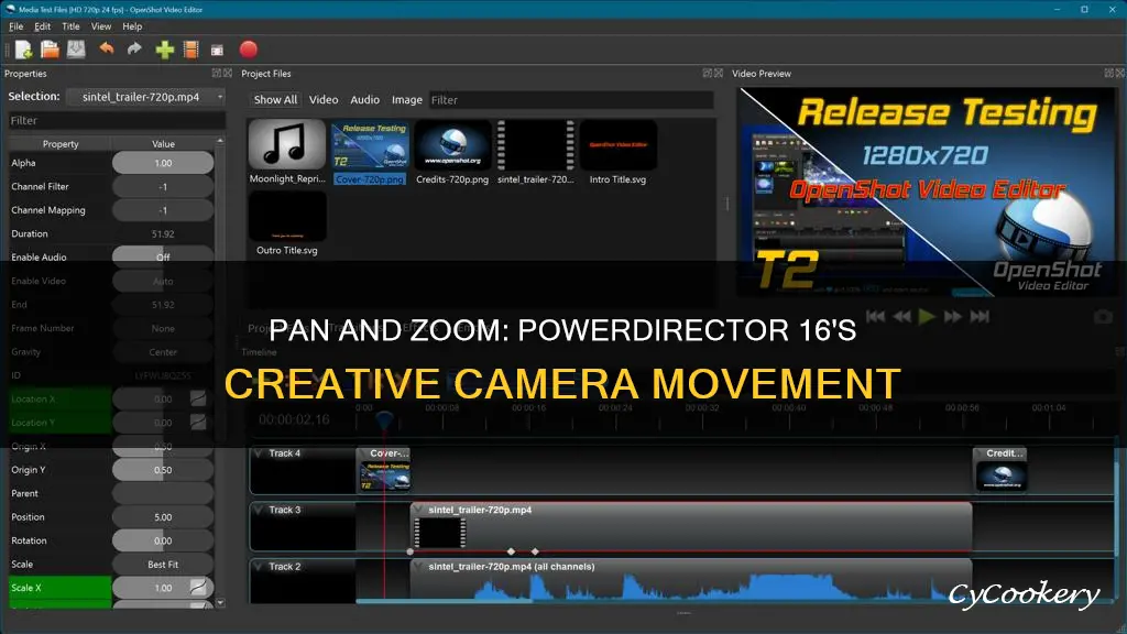 how to pan in powerdirector 16