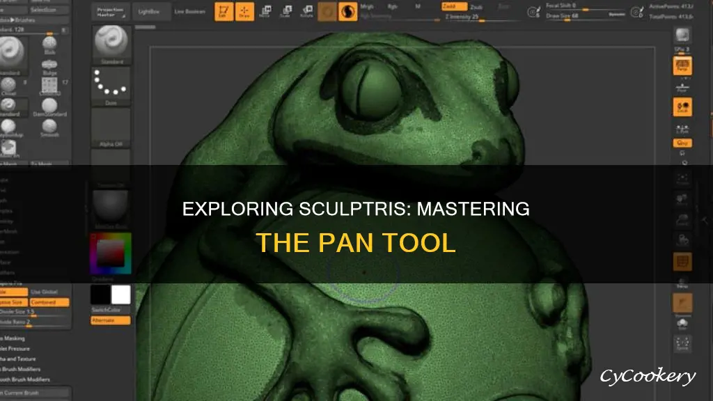 how to pan in sculptris