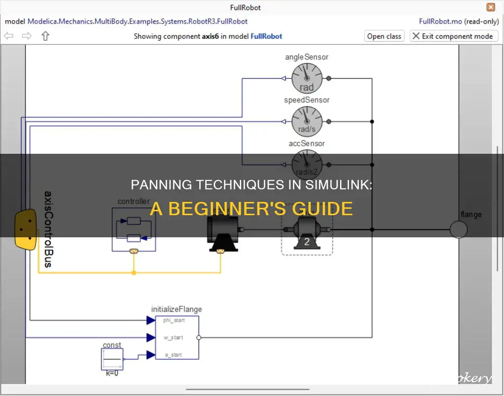 how to pan in simulink