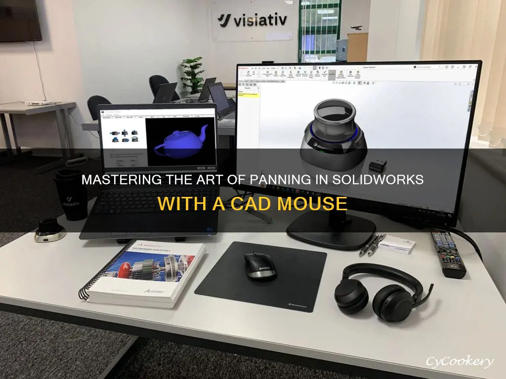 how to pan in solidworks cad mouse