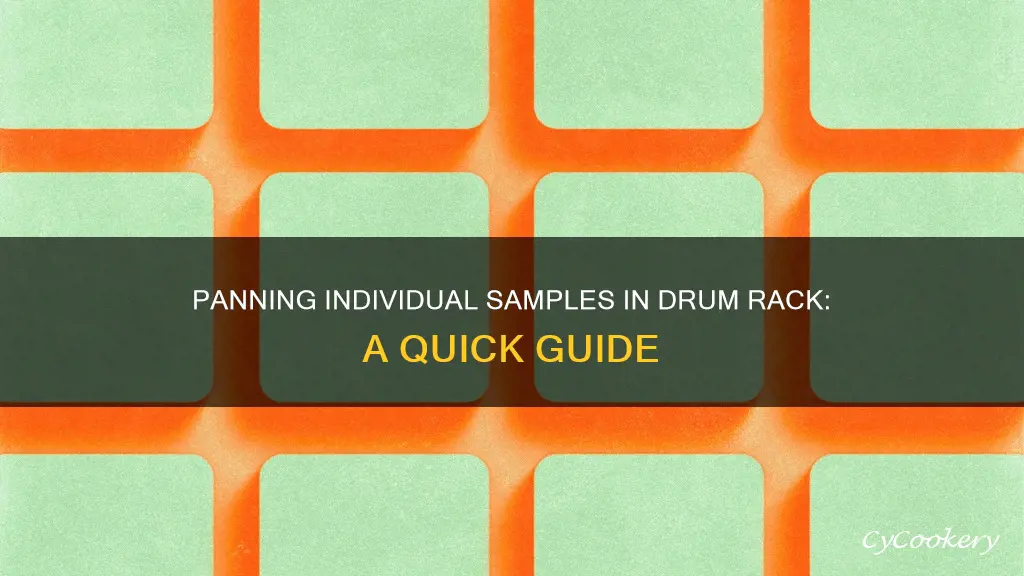 how to pan individual samples in drum rack