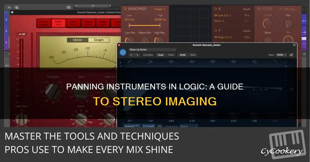 how to pan instruments in logic