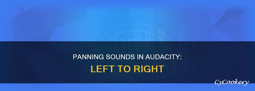 how to pan left sound to right in audacity