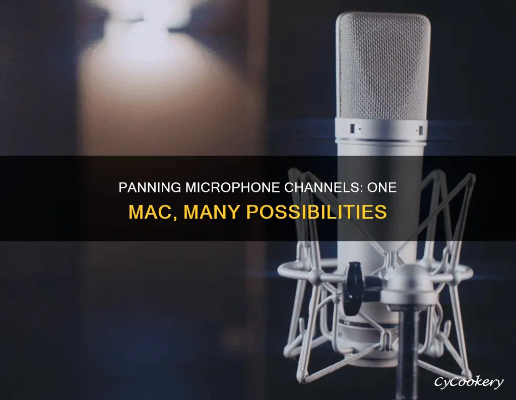 how to pan microphone channels into one mac