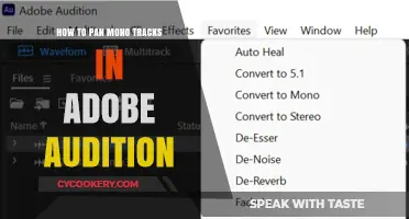 Panning Mono Tracks in Adobe Audition: A Quick Guide