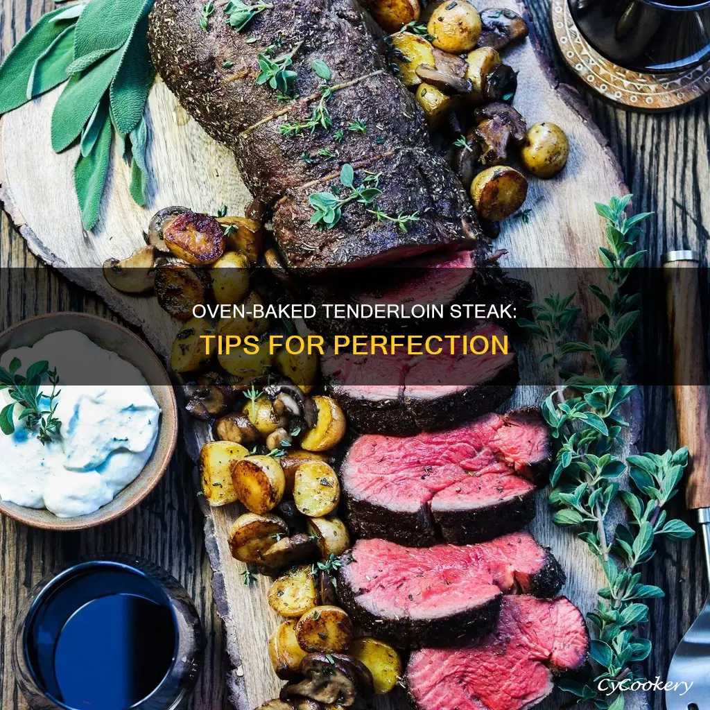how to pan oven bake tenderloin steak