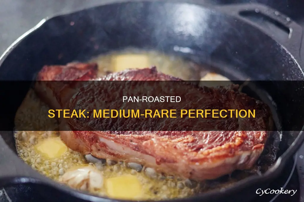 how to pan roast a steak to med rare