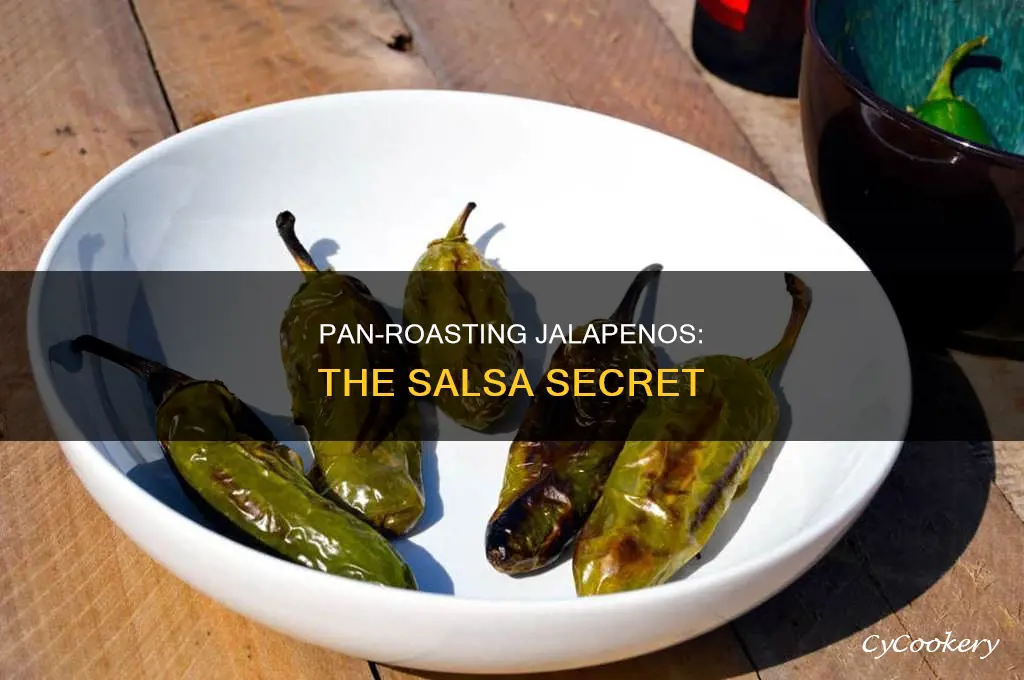 how to pan roast jalapeno peppers for salsa