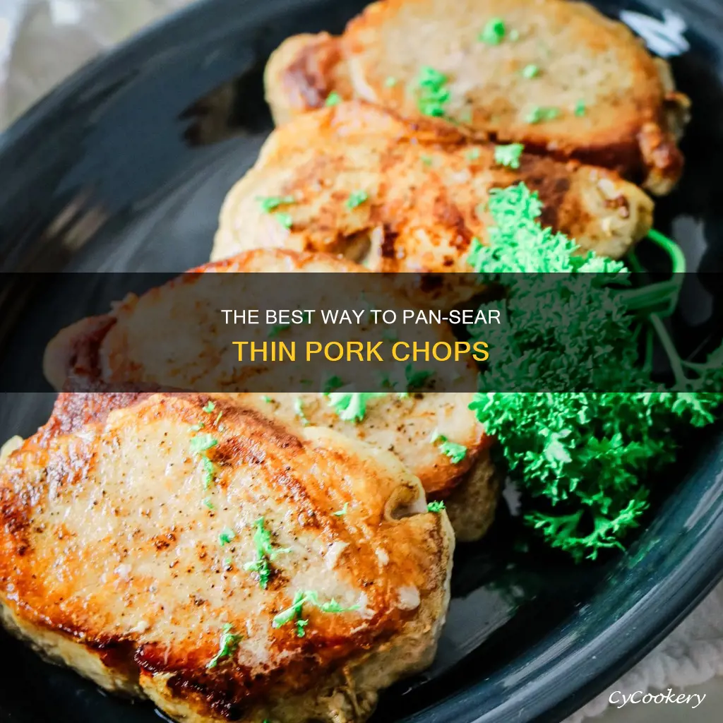 how to pan saute thin pork chops