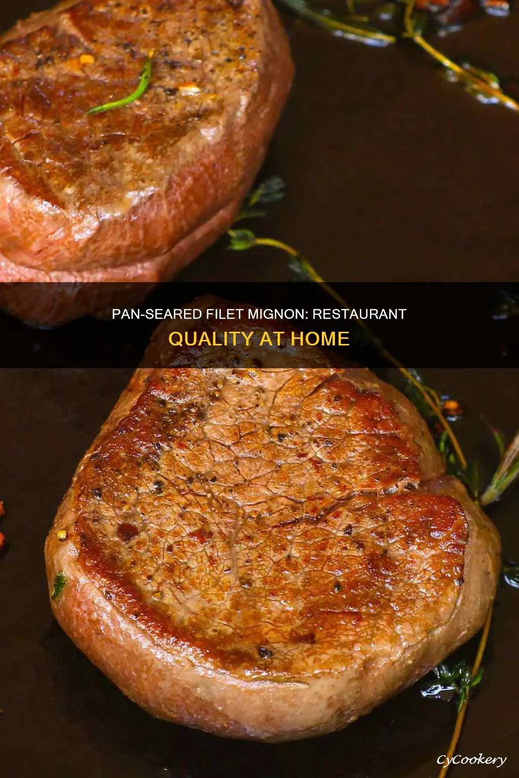 how to pan sear a filet mignon