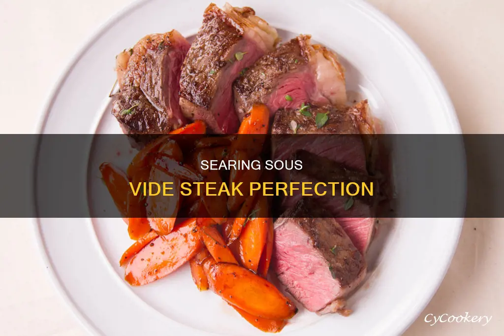 how to pan sear a steak after sous vide