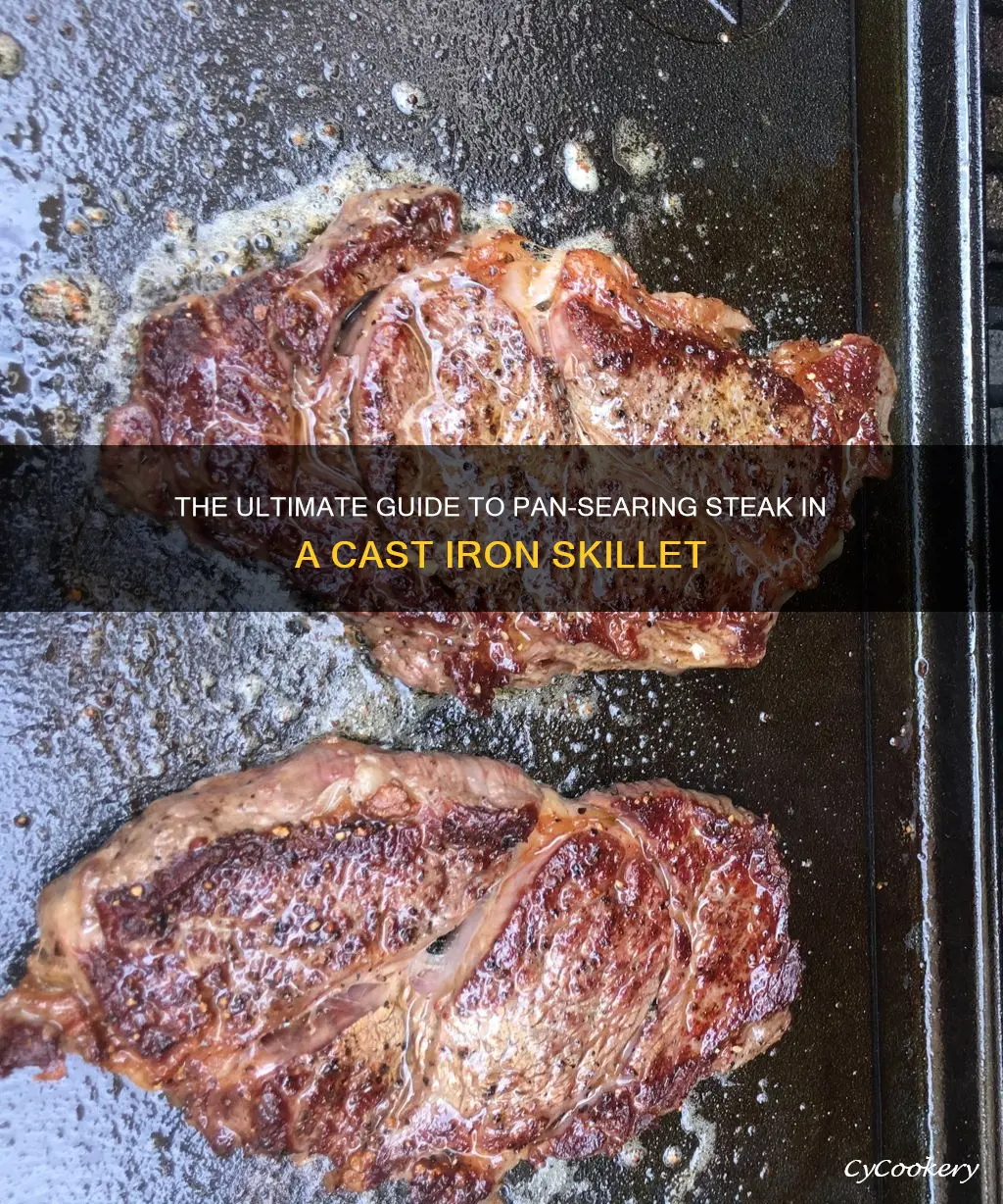 how to pan sear a steak in cast iron