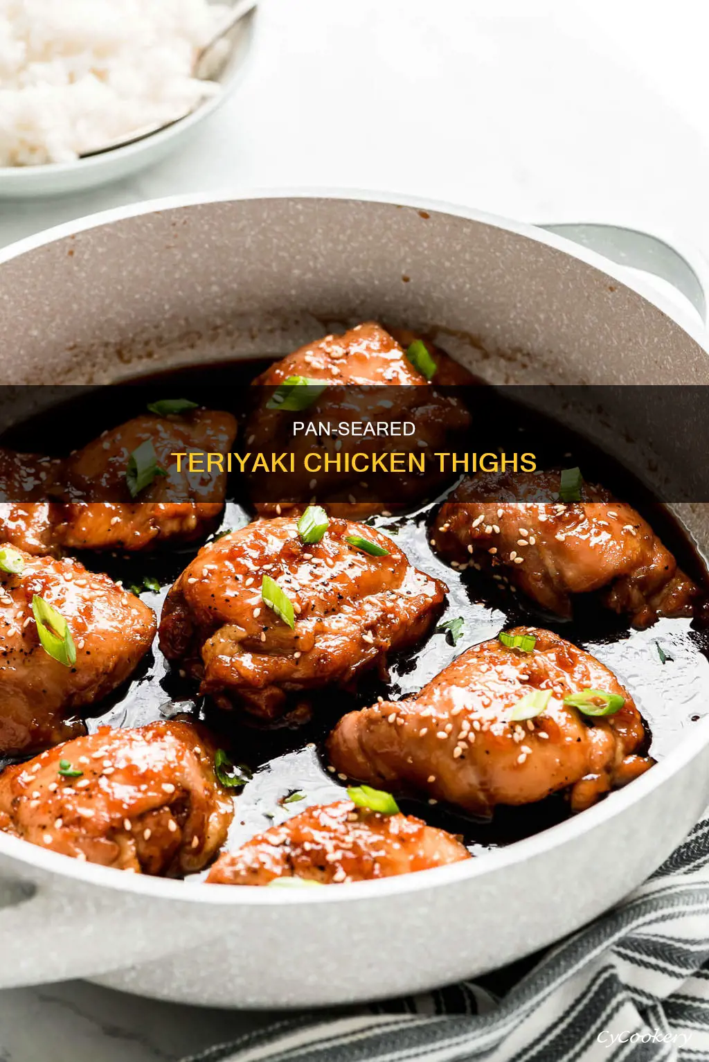 how to pan sear chicken thigh with teriyaki