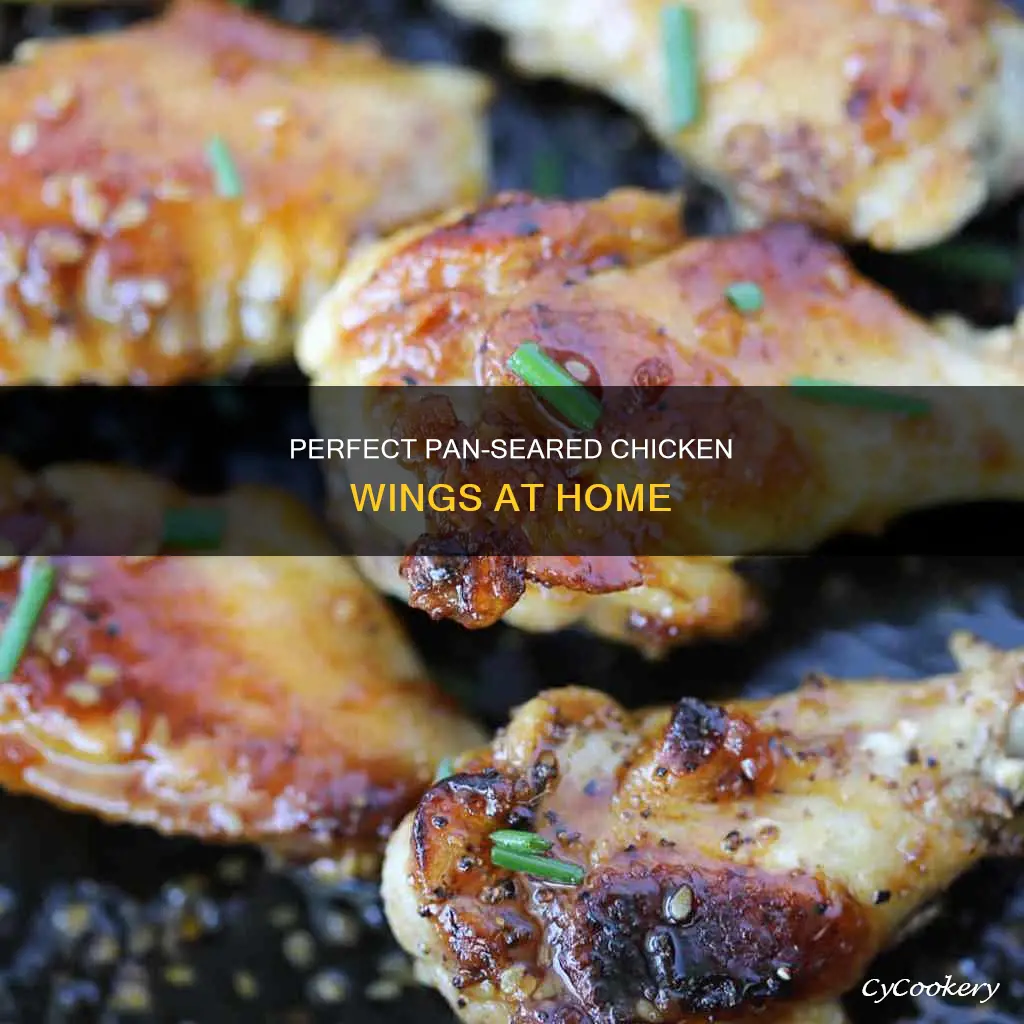 how to pan sear chicken wings