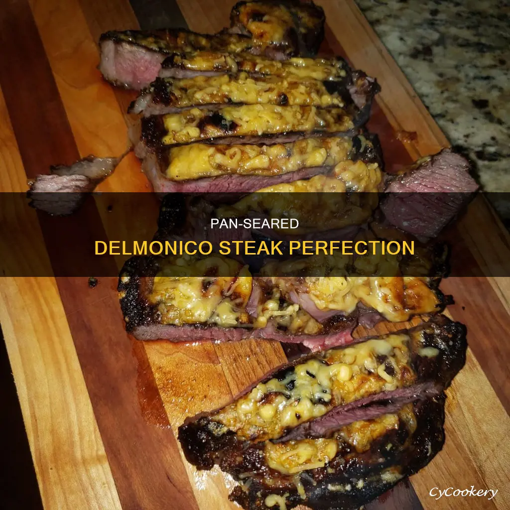 how to pan sear delmonico steak