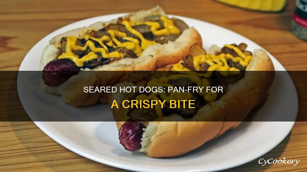 how to pan sear hot dogs