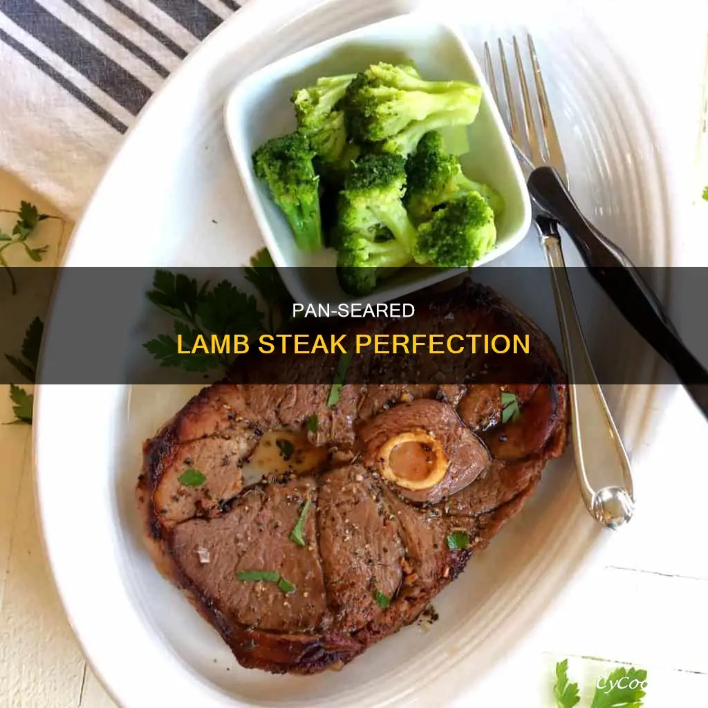 how to pan sear lamb steak