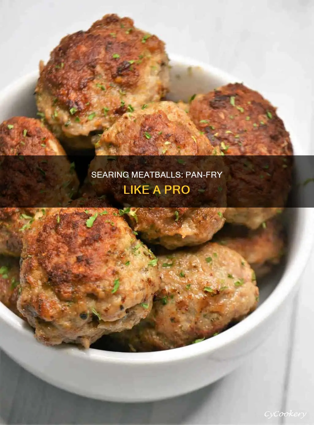 how to pan sear meatballs