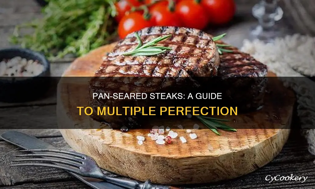 how to pan sear multiple steaks