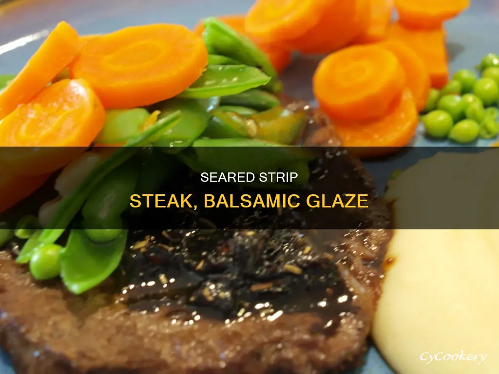 how to pan sear new york strip balsamic vinger