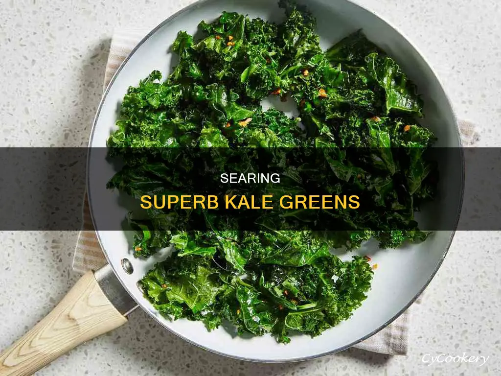 how to pan sear or saute kale greens