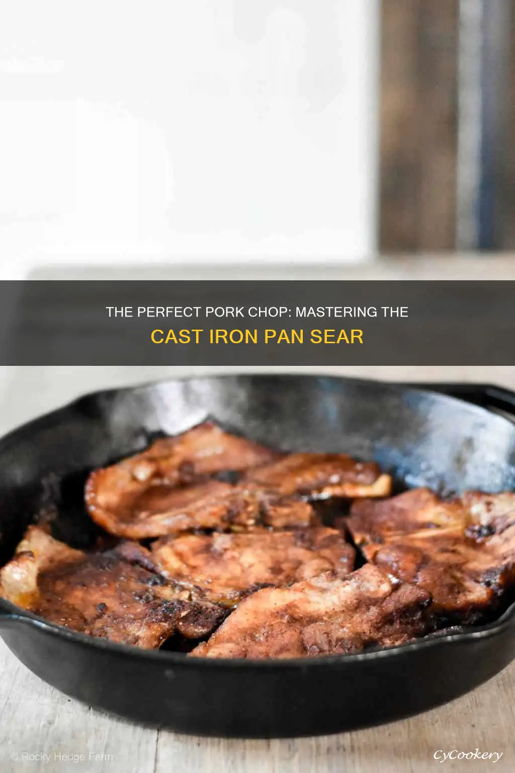 how to pan sear pork chops in cast iron