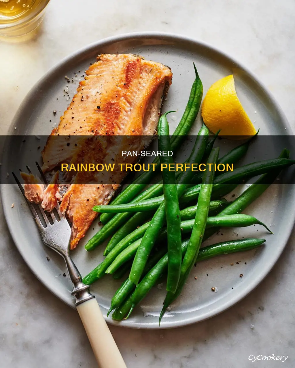 how to pan sear rainbow trout