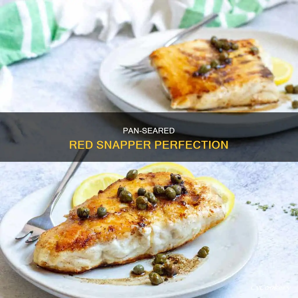 how to pan sear red snapper