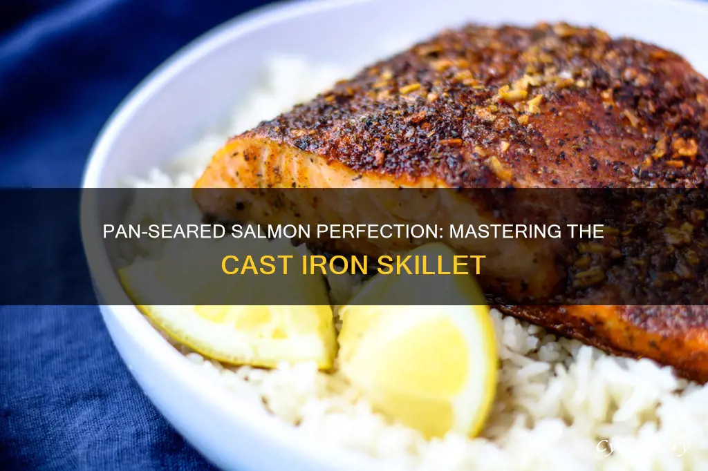 how to pan sear salmon in a cast iron skillet