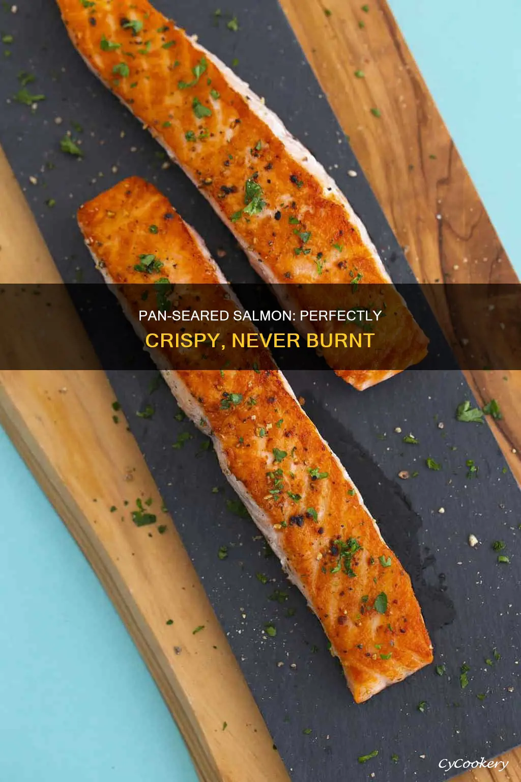 how to pan sear salmon without burning seasoning