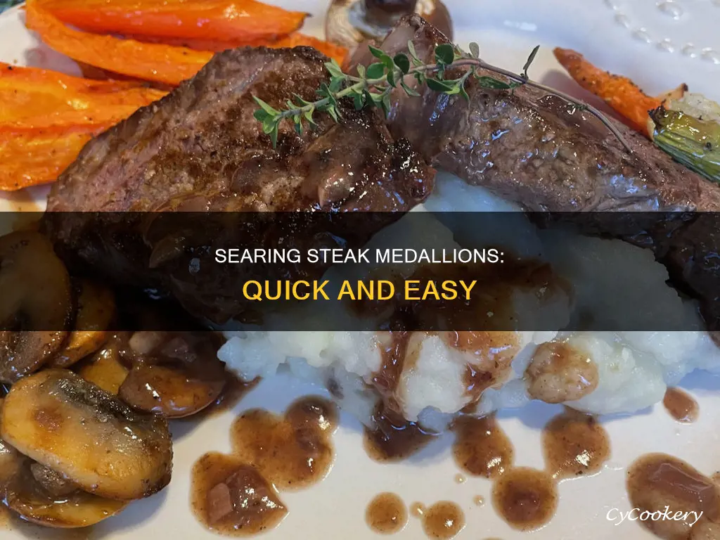 how to pan sear steak medallions