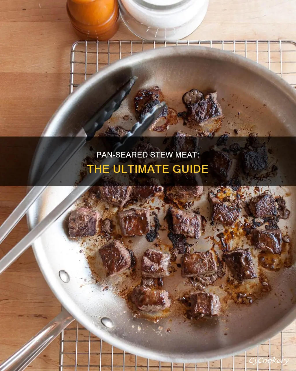 how to pan sear stew meat