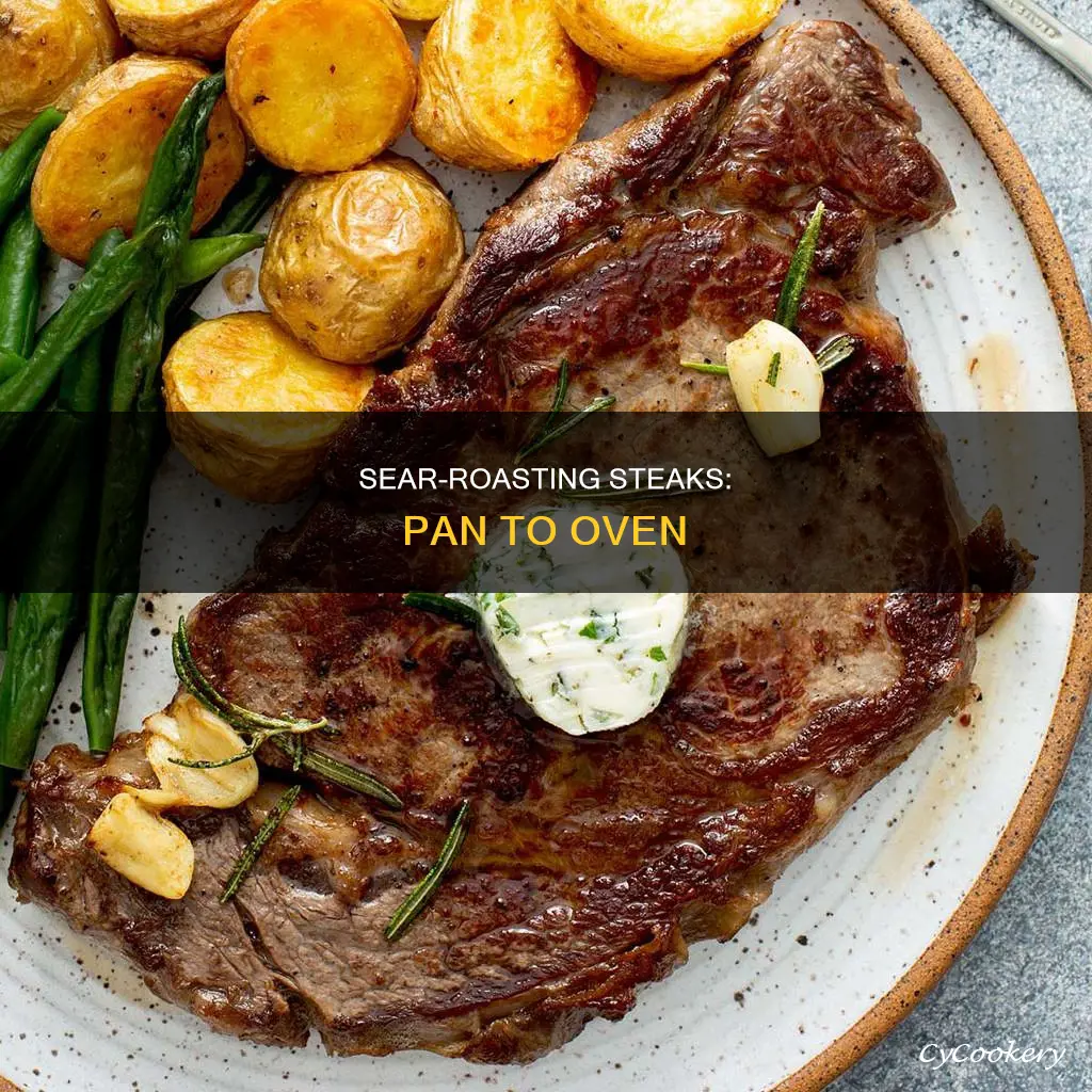 how to pan sear tgen bake steak