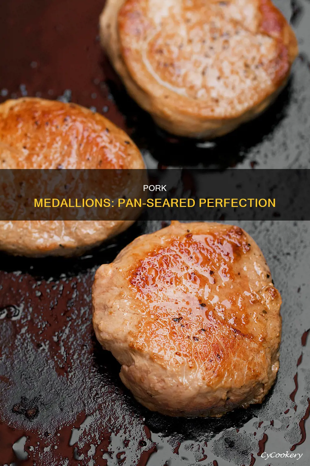 how to pan sear thick pork medallions