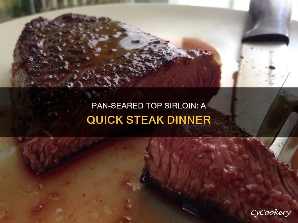 how to pan sear top sirloin steak