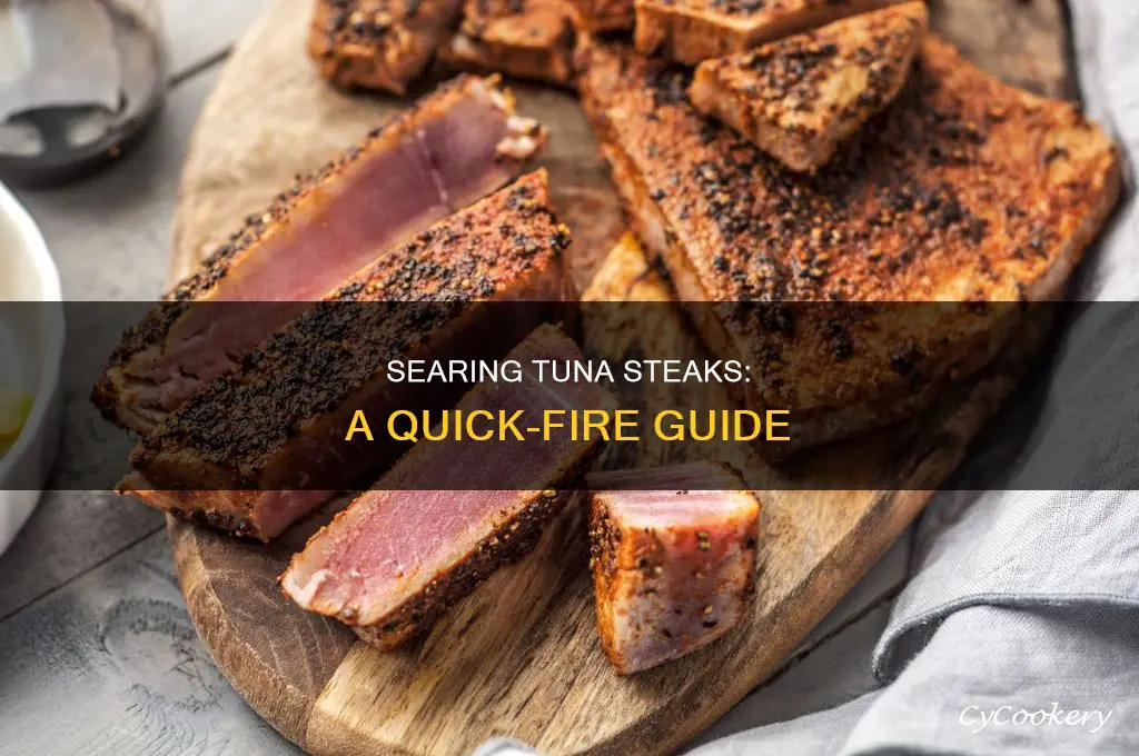 how to pan sear tuna steaks