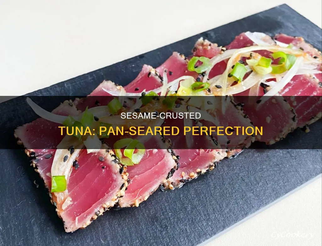 how to pan sear tuna with sesame seeds