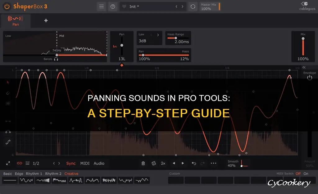 how to pan soubds in protools