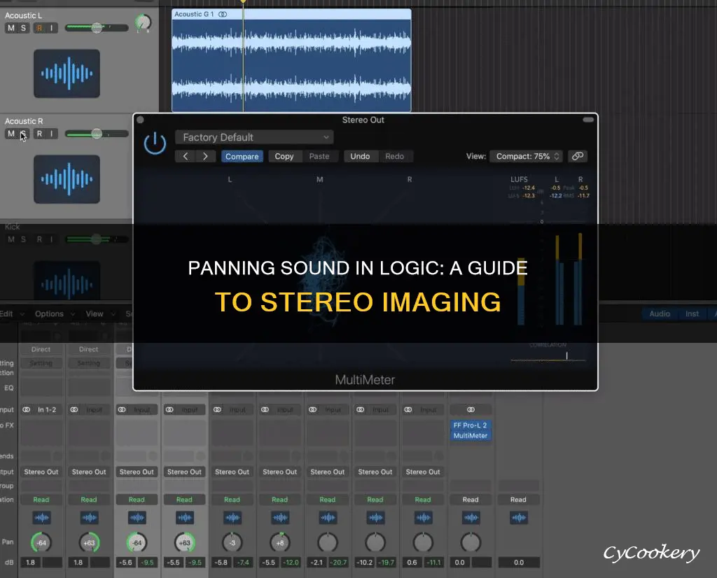 how to pan sound in logic