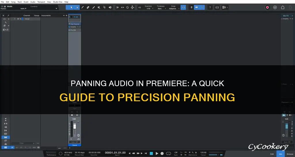 how to pan specific audio clip in premiere