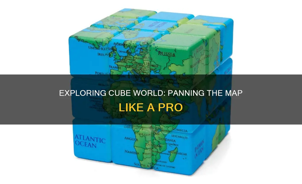 how to pan the map in cube world