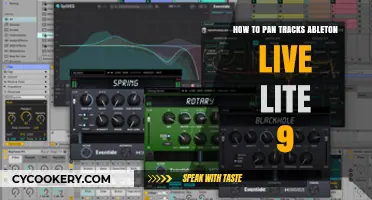 Panning Tracks in Ableton Live Lite 9: A Beginner's Guide