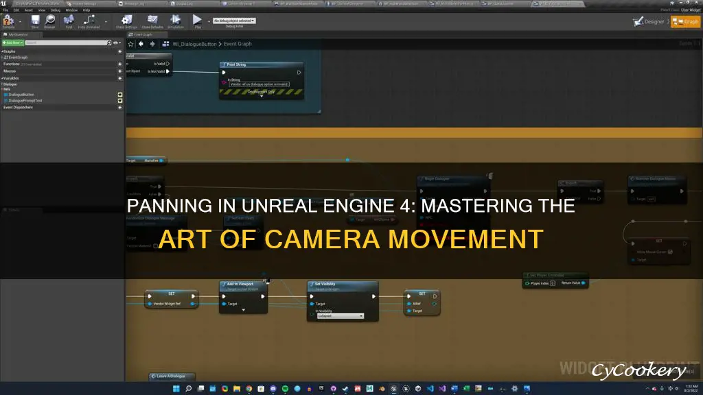 how to pan unreal engine 4 view
