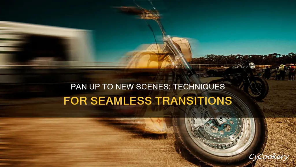 how to pan up into a new scene