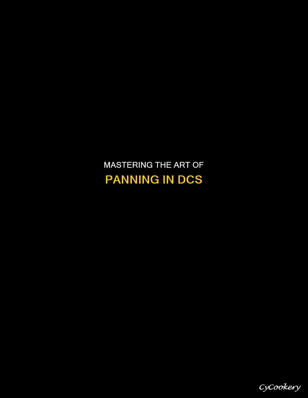 how to pan view in dcs
