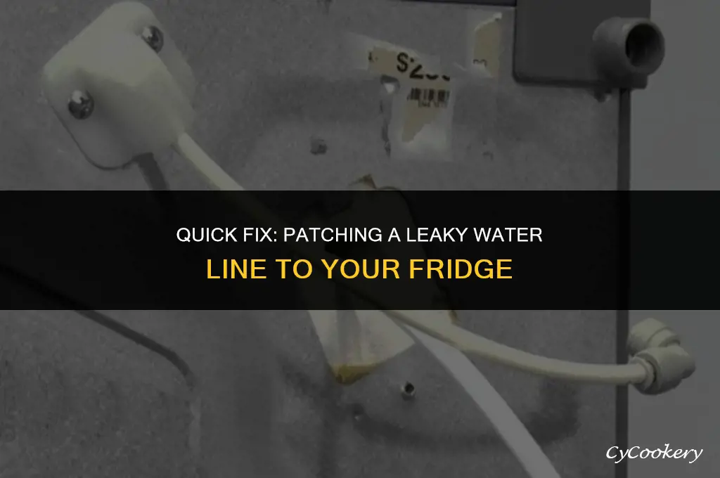 how to patch leak in waterline to refrigerator