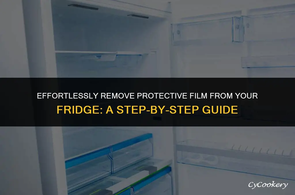 how to peel off protective coating on refrigerator