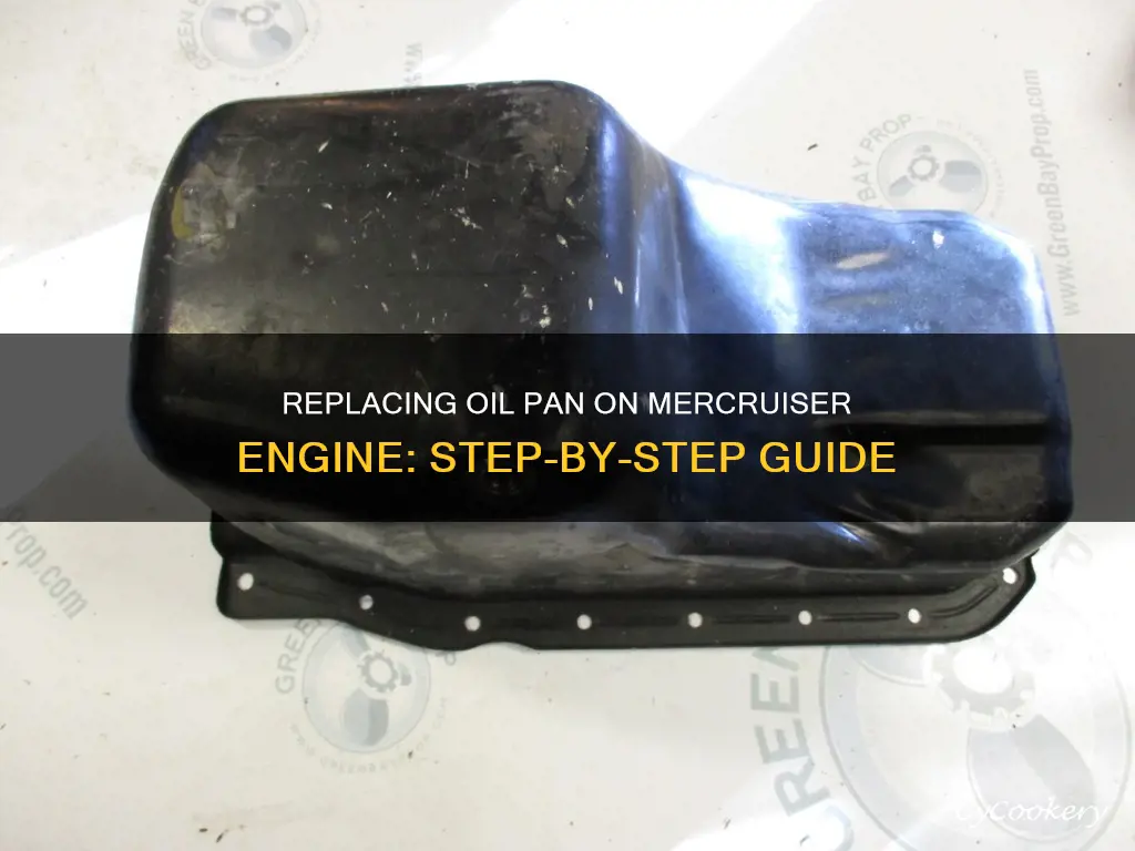 how to peplace oil pan on mercruiser engine