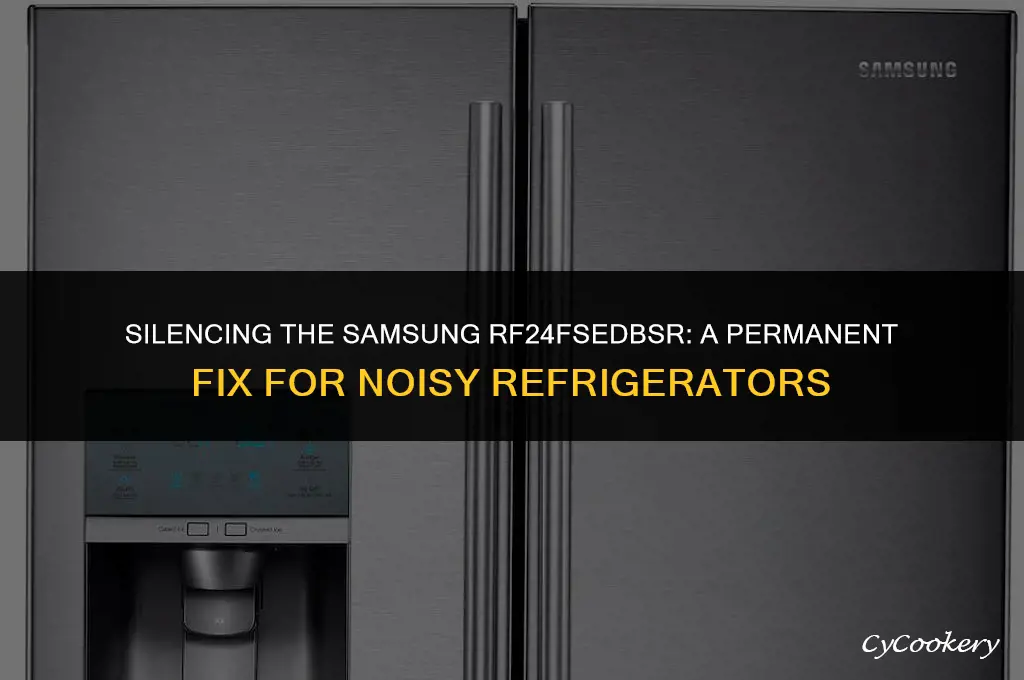how to permanently fix noisy semsung rf24fsedbsr refrigerator